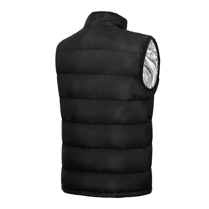 Unisex beheizbare Jacke, 9 Zonen USB-Wärme für Skifahren, Wandern & Outdoor-Abenteuer.