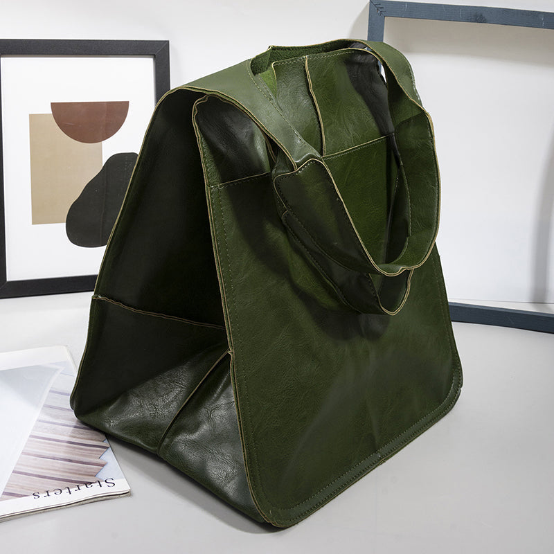 Luxuriöse Damen Leder-Handtasche, übergroßer Weekender für anspruchsvolle Reisende.
