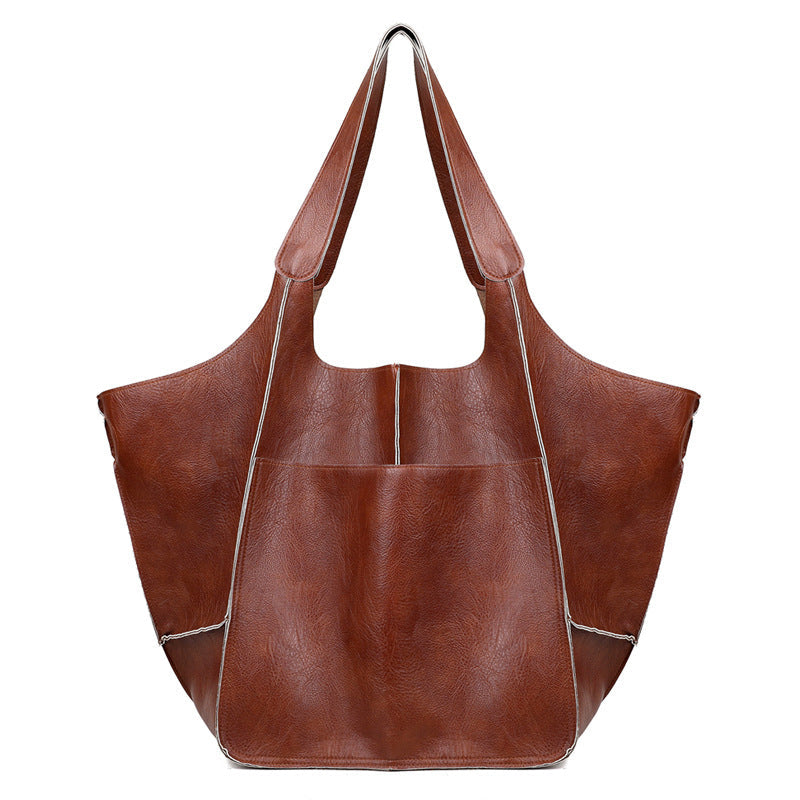 Eleganter Damen Weekender aus feinstem Leder; perfekt als luxuriöse Hand- oder Reisetasche.