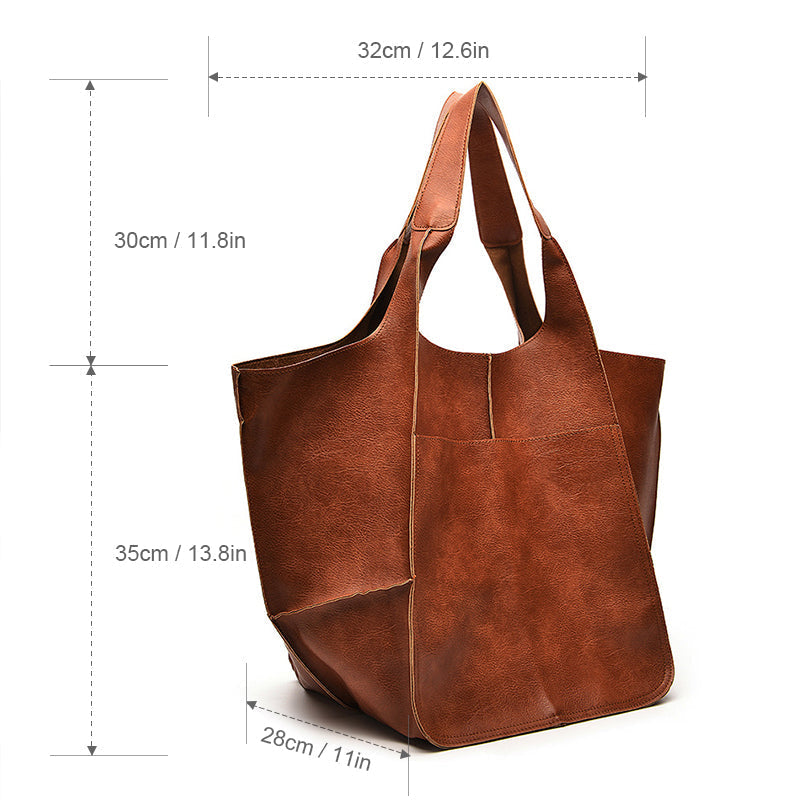 Übergroße Damen Weekender-Tasche aus Leder; luxuriöse Reisetasche mit viel Stauraum.