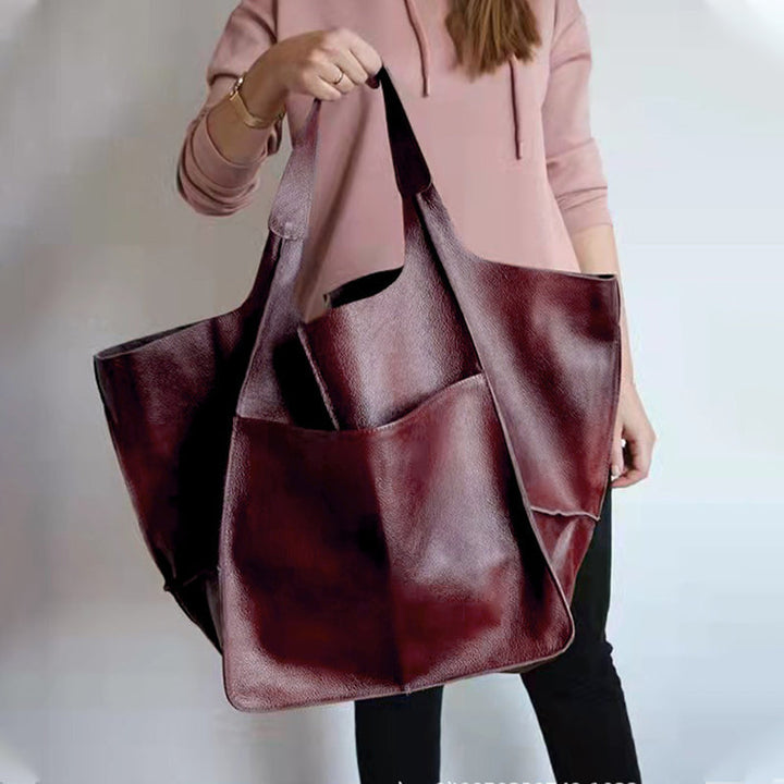 Stilvolle Damen Leder-Schultertasche, der perfekte Weekender und Geschenkidee.