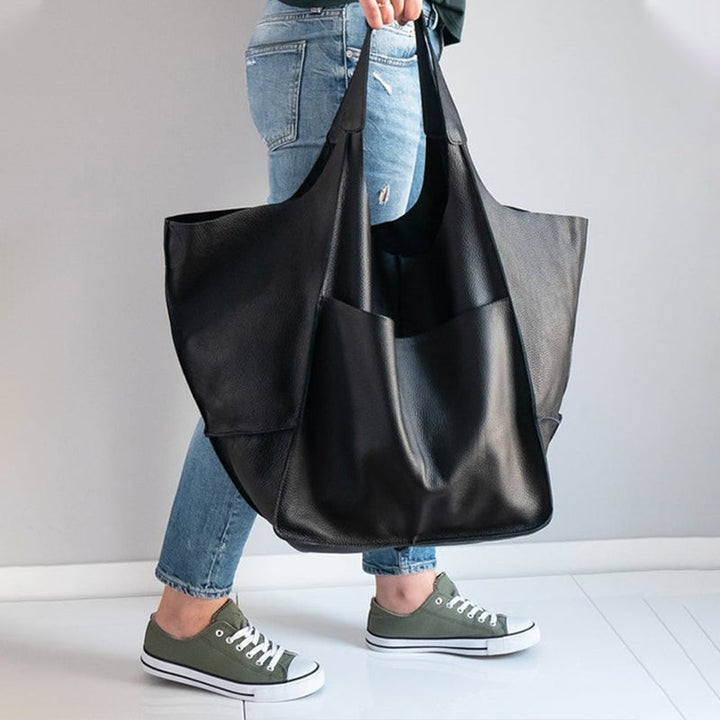 Hochwertige Damen Weekender-Handtasche aus Leder; ideal für Business und Freizeit.