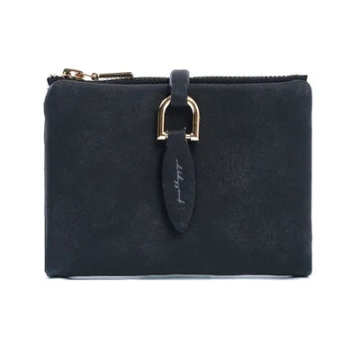 Kurze Damen-Clutch im Vintage-Stil, mattes Finish, ideal für Geschenke.