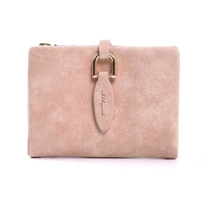 Schicke, matte Damen-Brieftasche mit Druckknopf, perfekt als Geschenkidee.