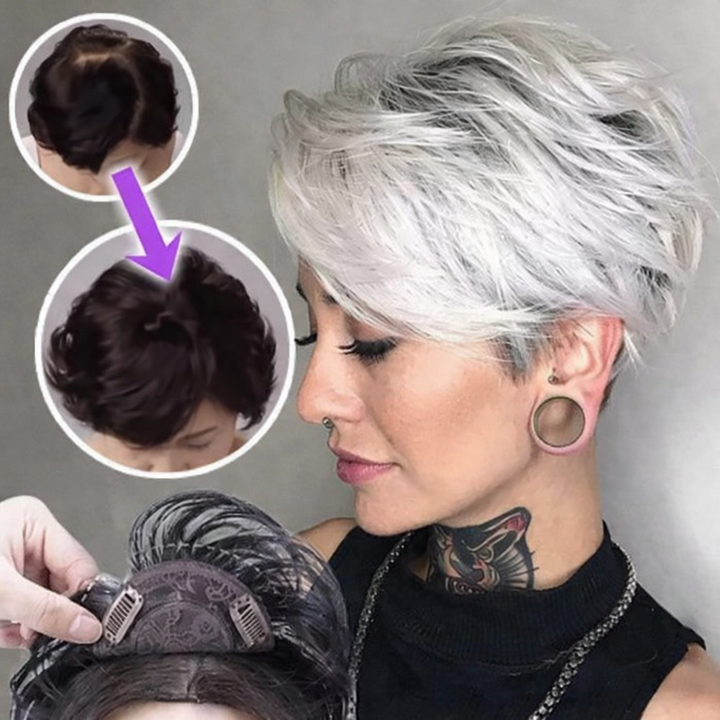 Natürliches Damen Clip-In Haarteil für sofortige Haarfülle und dichte, schöne Frisuren.