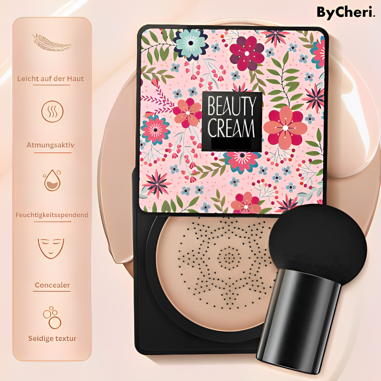 Makelloser Teint mit der wasserfesten Cushion Foundation Airbrush Make-up Kosmetik.