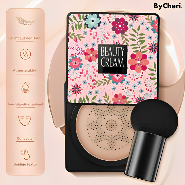 Makelloser Teint mit der wasserfesten Cushion Foundation Airbrush Make-up Kosmetik.
