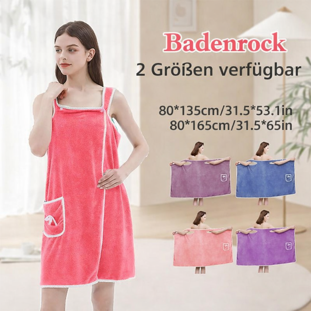 Damen Handtuch Wickel, schnelltrocknend & rutschfest. Perfekt für Zuhause, Pool oder Spa. Einheitsgröße.