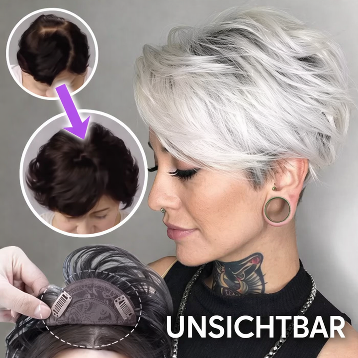 Natürliche Echthaar Clip-In Haarverlängerung für Damen. Verleiht dem Haar sofortige Fülle & Volumen.