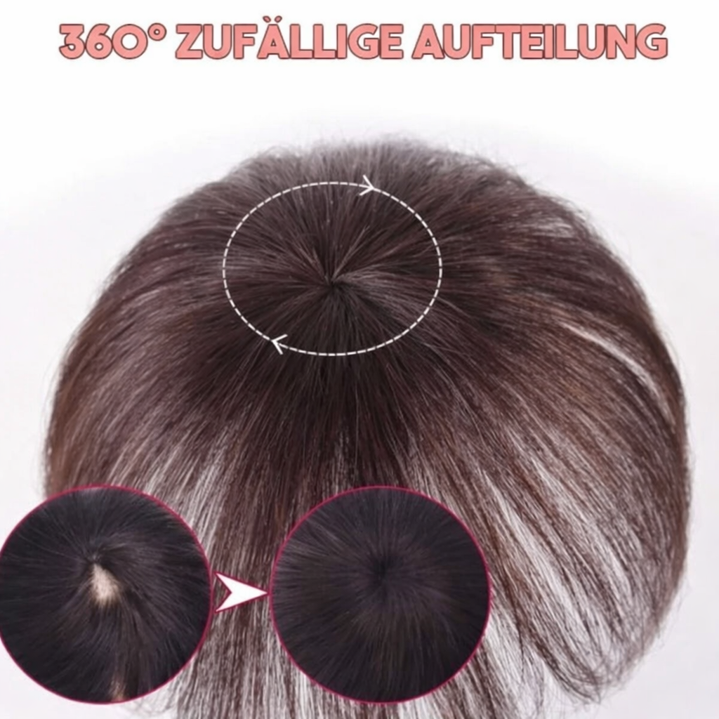 Hochwertige Echthaar Clip-In Verlängerung für Damen. Perfekt, um dem Haar Fülle & natürliches Volumen zu geben.