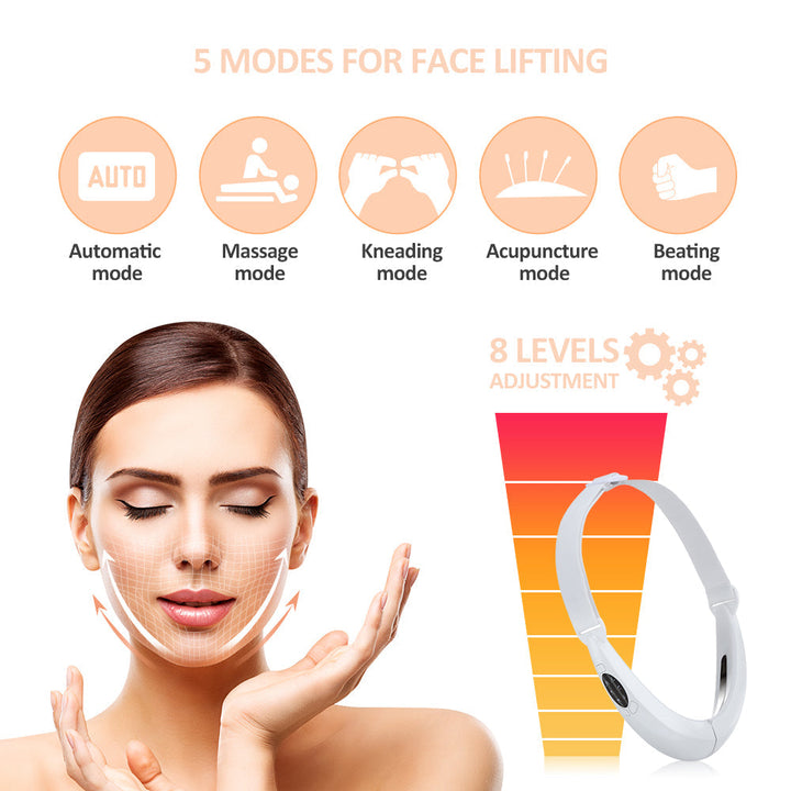 Moderner EMS Gesichtsstraffer mit LED-Lichttherapie: Kompaktes Beauty Gerät für tägliche Gesichtspflege & Jugendlichkeit.