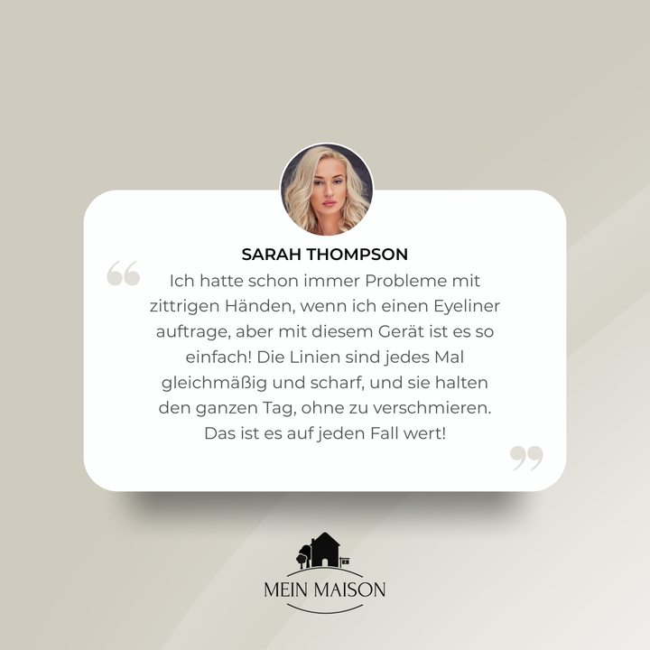 Hilfsset für Augen-Make-up: Eyeliner präzise auftragen ohne Zittern, für alle Eyeliner Arten geeignet.