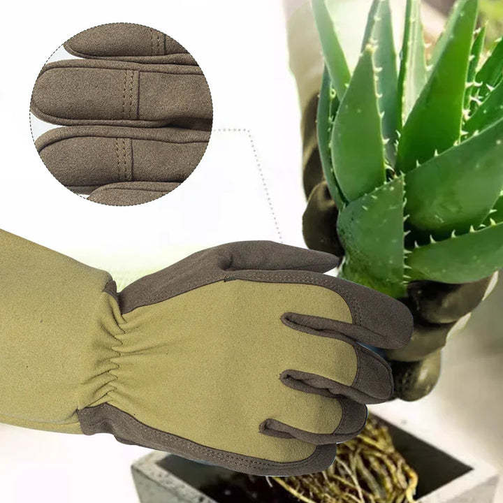 Atmungsaktive Damen Gartenhandschuhe FLORAHAND, dornenfest für Rosen, komfortabler Schutz beim Gärtnern.
