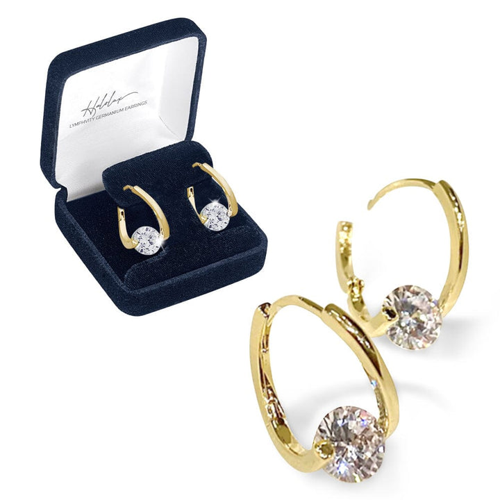 Elegante Germanium Ohrringe für verbesserte Lymphdrainage und Entgiftung.
