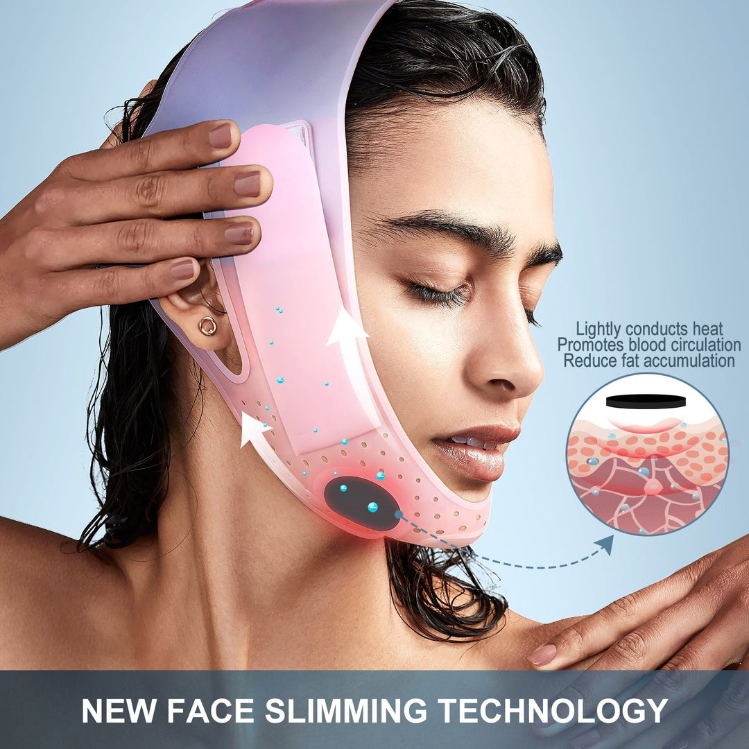 Ergonomisches Schlankheitsband für Damen. Sofortige Kieferkontur und Verjüngung. Ideal zur Gesichtspflege.