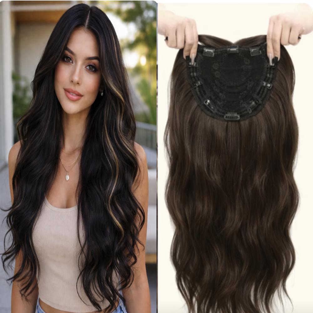 Damen Haar-Topper für sofortiges Volumen und Fülle. Natürlicher Look, leicht zum Clip-In.