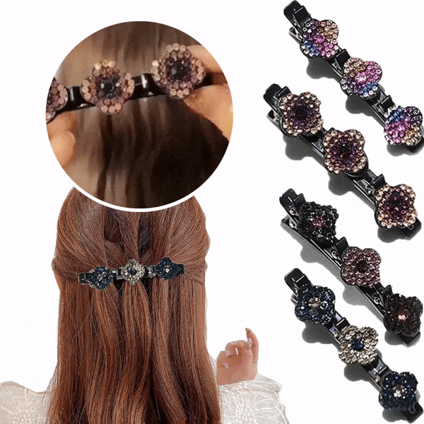 Damen Haarspangen Set mit funkelnden Kristallen für elegante Alltags- und Festtagsfrisuren.