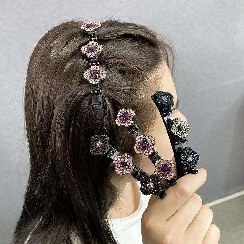 Glitzernde Haarspangen für Damen, mit Kristallen verziert, ein vielseitiges Haaraccessoire.