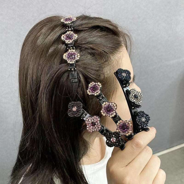 Glitzernde Haarspangen für Damen, mit Kristallen verziert, ein vielseitiges Haaraccessoire.