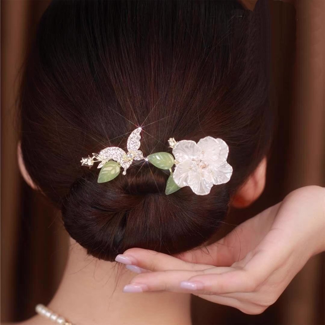 Damen Haar-Accessoire für eleganten Dutt, perfekt für schnelle Frisuren.