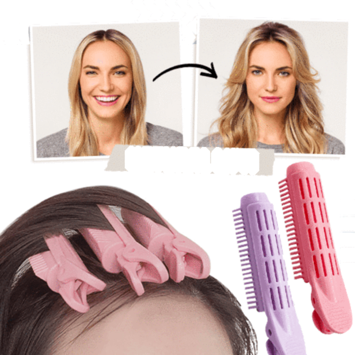 Damen Haarstyling Volumen Clips, 4er Set, für sofortigen Ansatzlift und voluminöse Frisuren. Hitzefreies Styling.