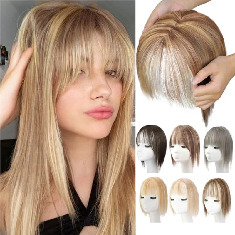 Damen Haarteil mit Pony für sofortiges, natürliches Volumen und eine frische, moderne Frisur.