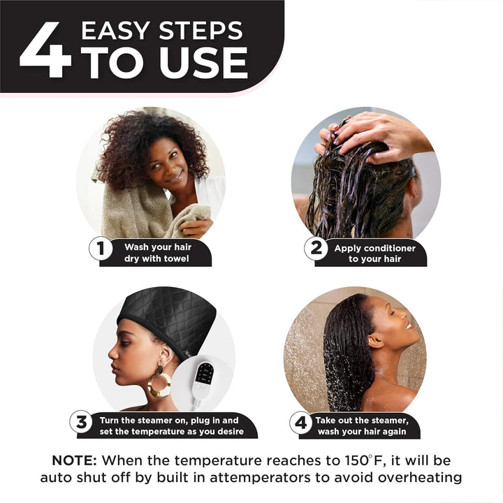Innovativer Haarverdampfer für Damen, bietet intensive Tiefenpflege und fördert gesunde, glänzende Haare.
