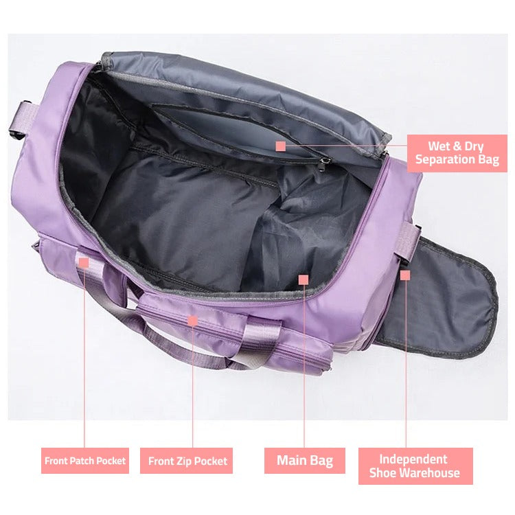 Weekender Tasche, wasserdicht, leicht, multifunktional, für Damen & Herren, ideal für Kurztrips.