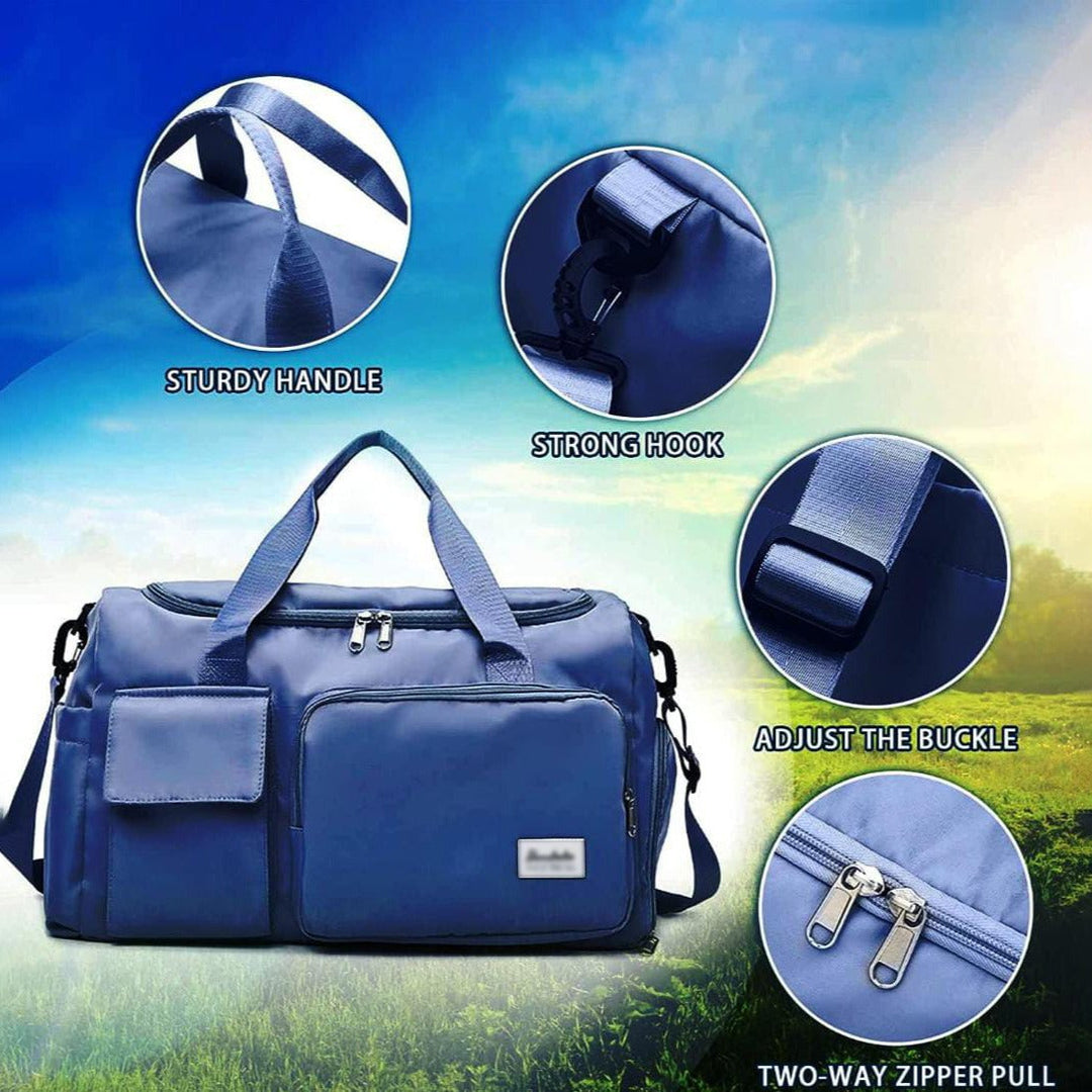 Robuste, wasserdichte Reisetasche, leicht, multifunktional, für Damen & Herren, ideal für Sportreisen.