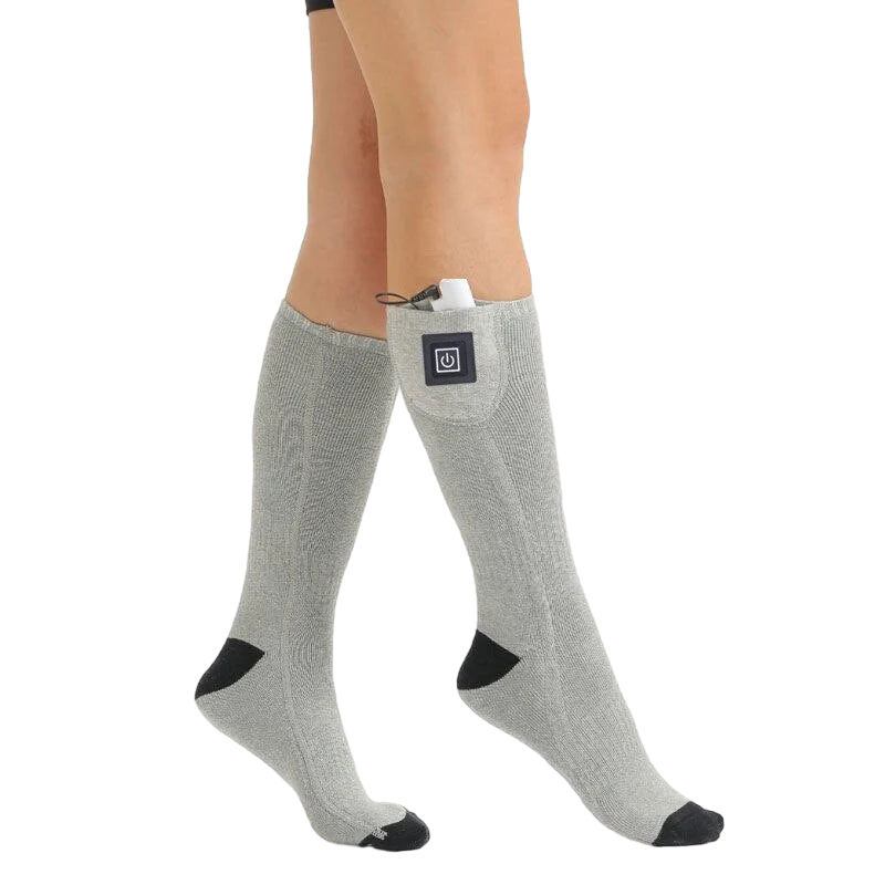 Bequeme ThermoLuxe Heizsocken für Damen & Herren, spenden kuschelige Wärme im Winter.