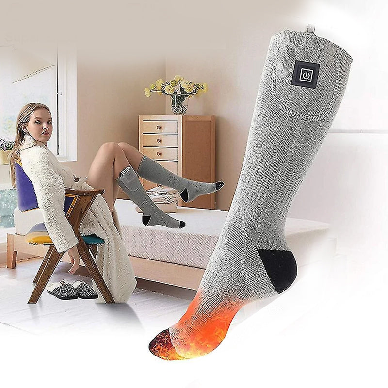Hochwertige beheizte Wintersocken ThermoLuxe für Damen & Herren, ideal für kalte Tage.