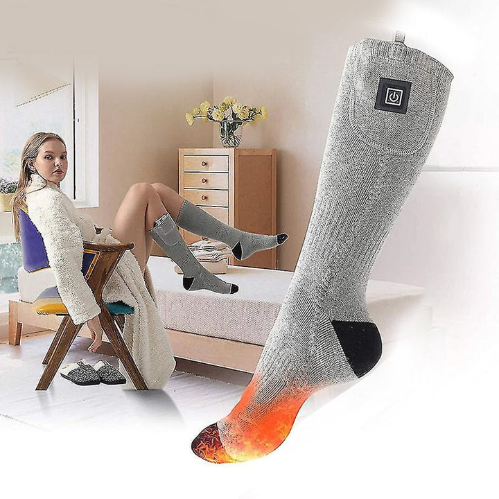 Hochwertige beheizte Wintersocken ThermoLuxe für Damen & Herren, ideal für kalte Tage.