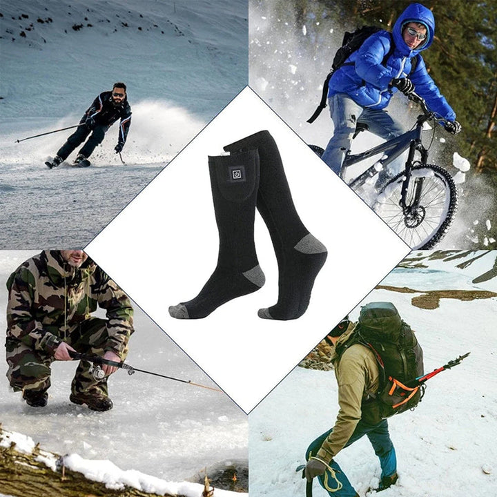 Unisex ThermoLuxe Heizsocken, ideal als warmes Geschenk für Outdoor-Enthusiasten.