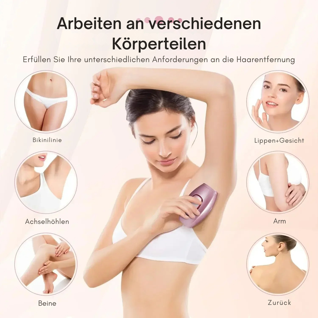 Damen IPL Haarentferner für Zuhause, sanfte & dauerhafte Haarreduktion.