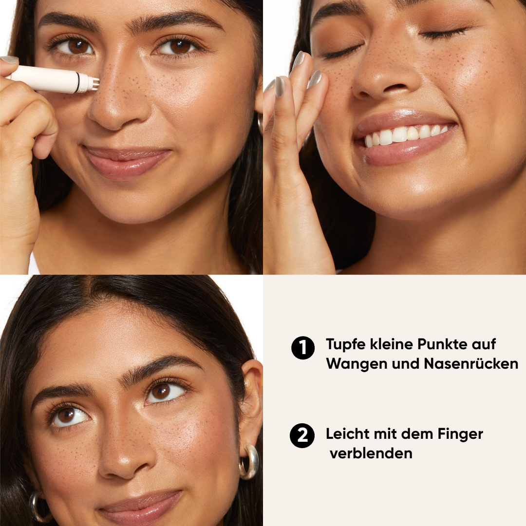 Innovativer Make-up-Stempel für künstliche Sommersprossen, ideal für einen natürlichen Freckles-Effekt.