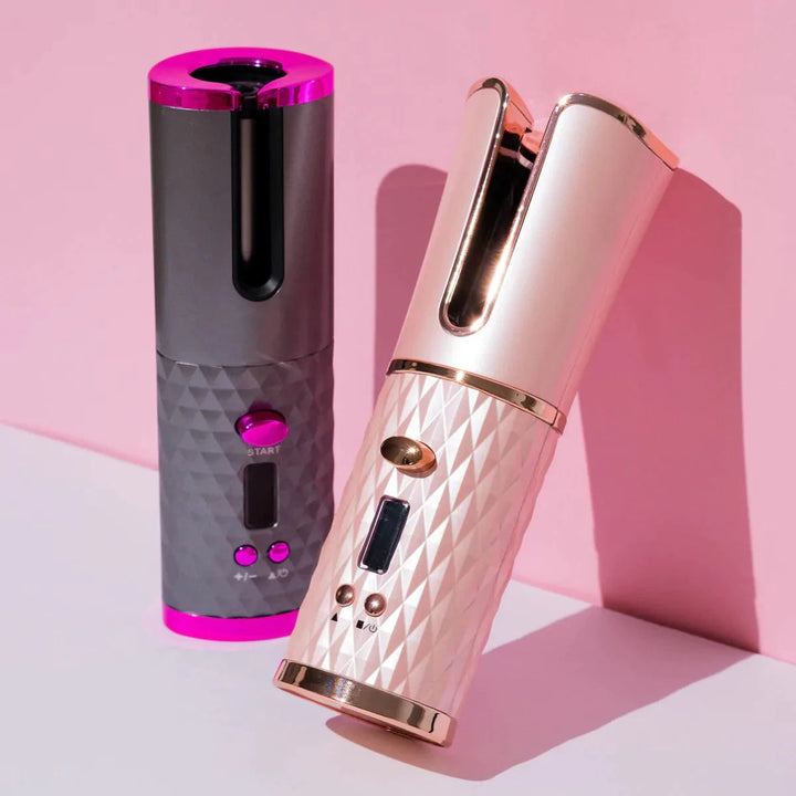 Kabelloser Auto-Lockenstab: perfektes Haarstyling, langanhaltende Locken & glamouröse Wellen.