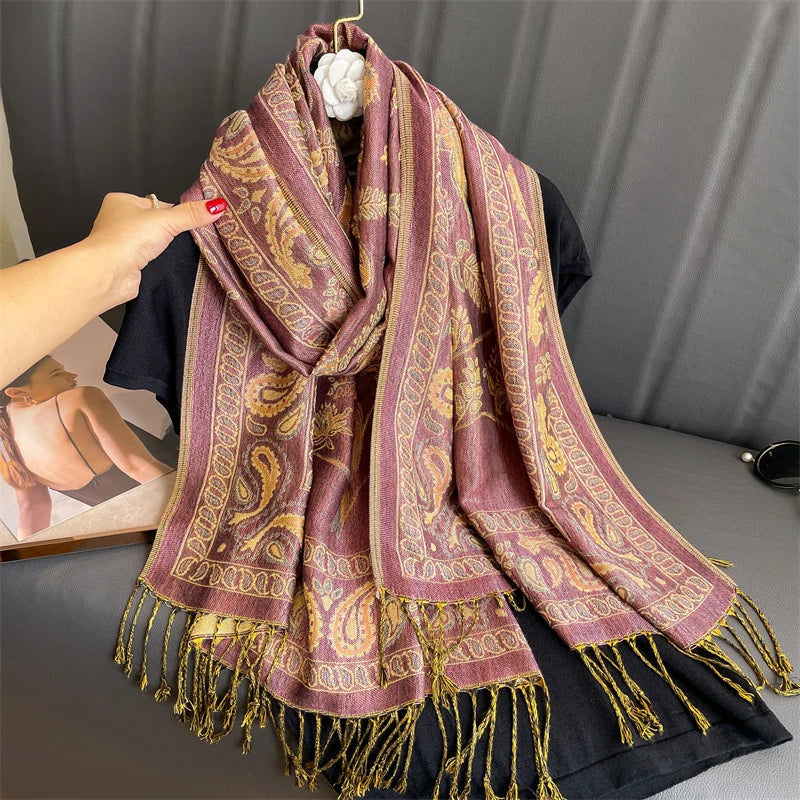 Eleganter Damen-Winterschal, Kaschmirgefühl, weich und stilvoll.