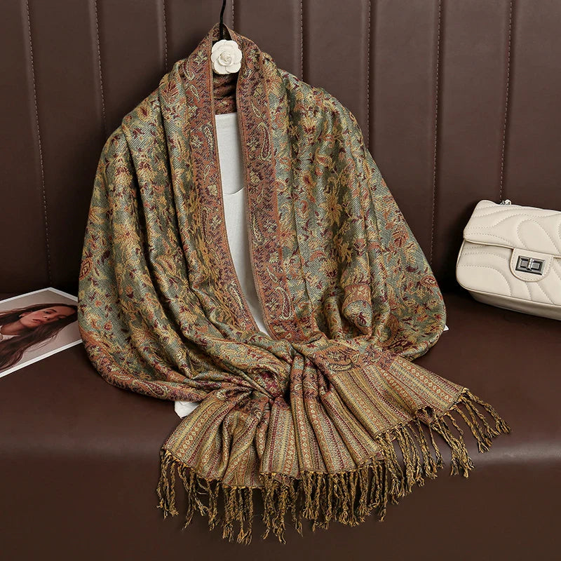 Warmer Kaschmirgefühl Wrap, Damen Accessoire für die kalte Jahreszeit.