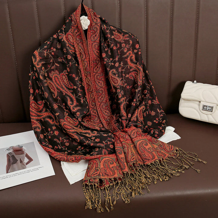 Weicher Kaschmirgefühl Printschal, vielseitiges Damen-Accessoire.