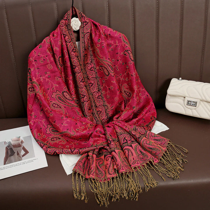 Warmer Kaschmirgefühl Wrap, eleganter Schutz vor Kälte für Damen.