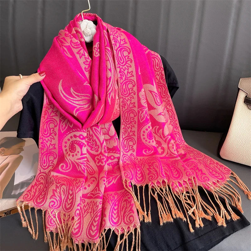 Hochwertiger Kaschmirgefühl Schal, elegant & warm, Damen Accessoire.
