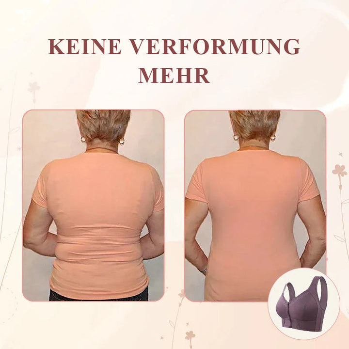 Bequemer Frontverschluss BH für Damen. Atmungsaktiv, bügellos & ideal als Komfort BH für Senioren.