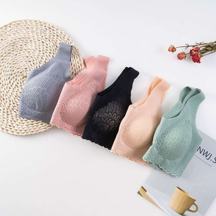 Weicher Stretch-BH für Frauen mit herausnehmbaren Pads, bietet optimalen Halt und Bequemlichkeit.