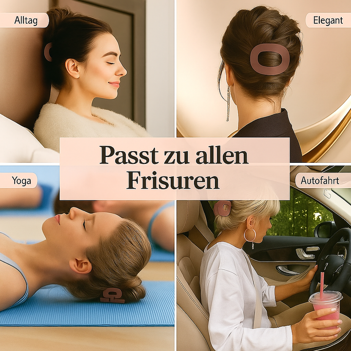Sicherer Halt mit diesem Damen Haarclip. Robust, minimalistisch und elegant. Perfekt für langes Haar.