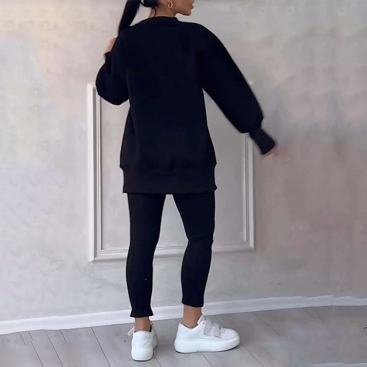 Stilvolles Damen Loungewear Set Elin, modern geschnitten, perfekt für Zuhause & unterwegs.