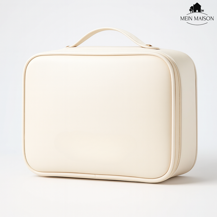 Hochwertige GlamiZen Kosmetiktasche als Geschenkidee für Frauen, die Ordnung lieben.