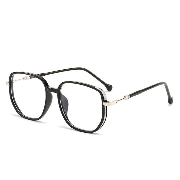 Vorderansicht der stilvollen Damen Vintage-Brille. Perfekte Sehhilfe & modisches Accessoire.