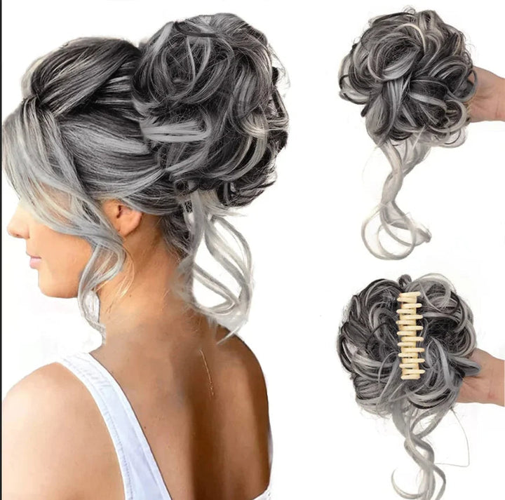 Locken Dutt Maker Clip aus Kunsthaar für sofortige Eleganz und schnelles Styling.