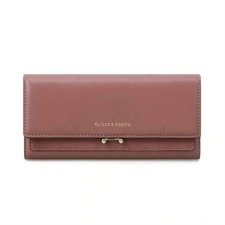 Elegante Damen Geldbörse mit großzügigem Fassungsvermögen, perfekter Organizer für Karten & Münzen.