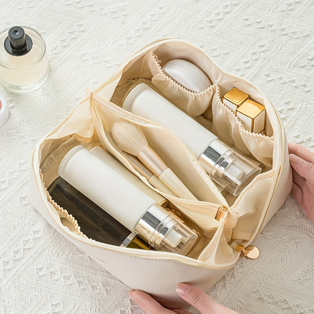 Hochwertiger Make-up Organizer für Frauen, ideal zur Aufbewahrung von Kosmetik auf Reisen.